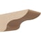Ekena Millwork 6"W x 12"D x 6"H Wide Carmel Rough Cedar Woodgrain TimberThane Corbel, Primed Tan CORUR06X12X06CARRCPR - alternate 1